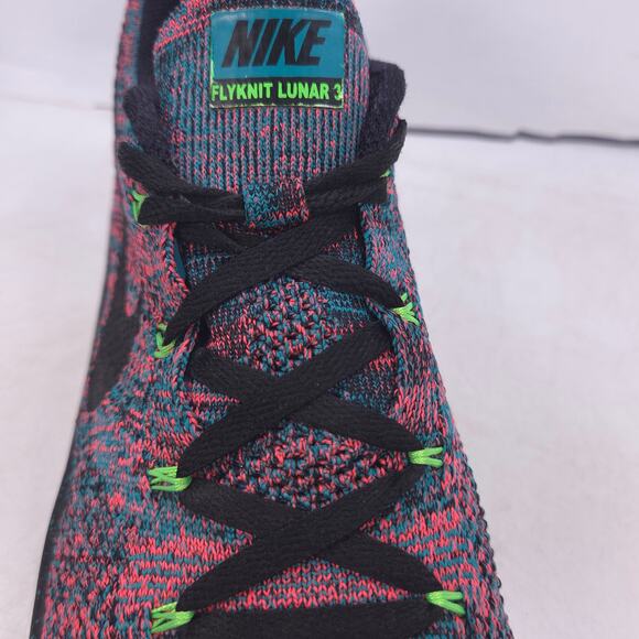 Nike Flyknit Lunar 3 Athletic Running Shoe Mens Size 9.5 698181-302 Multi Black - Picture 9 of 10